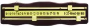 Curved Wooden Snooker Billiards SCOREBOARD - BLACK with SILVER Pointers and Rail