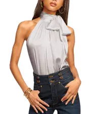 Ramy Brook Lori Silk-Blend Draped Top
