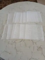 Plastic canvas squares, new, 12 pieces