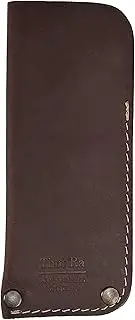 [Thot Ra] Eyeglasses Holder for Men Handmade From Full Grain Leather glasses Case Vintage Style Retro Rustic Handmade (TRF-00)