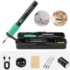15W 5V Soldering Iron Kit Cordless Rechargeable Tool With 3 Soldering Iron Tips