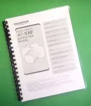 Owners Manual for Olympus Evolt E-510 E510 Camera 140 Pages W/Clear Covers!