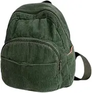 [MININAI] Aesthetic Backpack Mini Classic Corduroy College Backpack for Women Cute Retro Grunge Backpack Casual Daypack