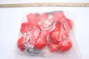 (12-Pk) Automatic Chicken Water Cup Waterer Kit Red for Poultry
