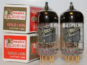 Matched Pair Genalex Gold Lion 12AU7 / ECC82 / B749 tubes, Brand New in Box