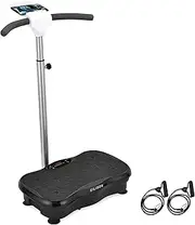EILISON Atom Vibration Plate Exercise Machine - Full Body Vibration Fitness Platform Equipment for Home & Travel Workout, Weight Loss, Toning & Wellness - Max User Weight 265lbs