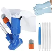 Your's Bath Swimming Pool Vacuum Cleaner Portable Mini Pond Spa Jet Vacuum Underwater Cleaner for Fountain Above Ground Pools Inflatable Pools Leaves Dirt and Sand Silt Cleaning