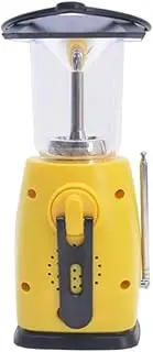 Electric Lanterns, LED Camping Lantern Solar Hand Crank Rechargeable Tent Torch Emergency Hanging Lamp with Radio