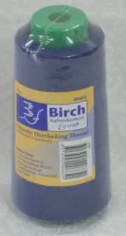 Birch Overlocker / Serger Thread ROYAL BLUE 2500m For Overlocking, Colour #230