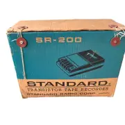 Standard Radio Corp. Transistor Tape Recorder SR-200 NEW OLD STOCK Japan