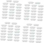 Minkissy 4sets Kidney Shape Plate Practical Pulp Plates Tray Holder Small Kidney Bowl Storage 20pcs*4