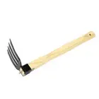 Hand Digger Dual Use Lightweight Carbon Steel Cutter Comfortable Grip Hoe Fork