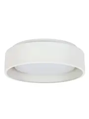 Uno 200mm 1 Light Flush Mount in White
