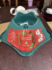 Five (5) Green Christmas Tree Stands. Perfect Fir Dealers. Pun. ( Up to 6ft)