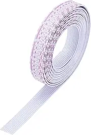 uxcell 26AWG IDC Wire Flat Ribbon Cable 3 m/9.8ft Length 1.3mm Pitch 10 Pin Red and White for JTAG/ISP Connecting