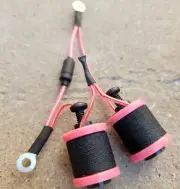 1" 8-32 Tattoo Machine Parts Coils 8 Wrap Light Pink Washers Black Candy Pink