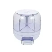 10L Rice Storage Dispenser 360 Degree Rotating Dry Food Grain Container