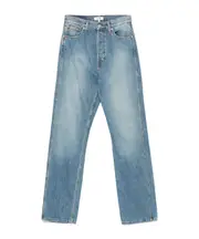Denim trousers with belt loops 26,27,28 azure blue