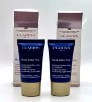 2 Clarins Multi Active Nuit Revitalizing Night Cream, 0.5 Oz. each, NIB & Sealed