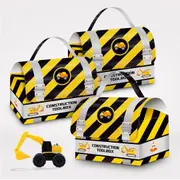 12PK Construction Theme Paper Candy Gift Boxes - Kids Birthday Party Favours
