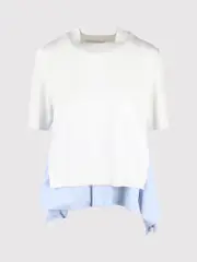 [Sacai] Sacai-Sweater Bianco-Donna 1 JP