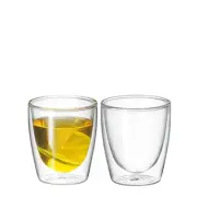 Twin Wall Glasses 150ml 2pc Set Avanti Caffe Double Coffee Cup Latte Short Black