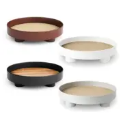 Plate Small Round Cake Fruits Dish Sushi Board Wooden Tray Personalized