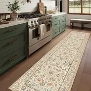 UZU 80x320cm Kitchen Runner Rug Area Rugs Bedroom Hallway Living Room Laundry Outdoor Bath Mat Room and Home Decor Machine Washable and Non-Slip Boho Faux Cashmere Carpet