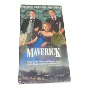 Maverick (VHS, 1994) Factory Sealed, Mel Gibson, Jodie Foster, James Garner