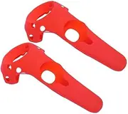 for HTC Vive VR Headset Silicone Case Controller Handle Case for HTC Vive Case VR Glasses Skin Shell for HTC Vive Accessories (Color : Red Handle Case)