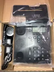 BRAND NEW IN BOX Cisco CP-6945-C-K9 Charcoal Gray IP Phone With Handset & Stand