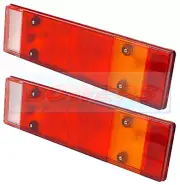 2x REAR TAIL LIGHT LENS FITS DAF 65 75 85 95 HEULIEZ GX IRISBUS R312 R332 AGORA