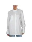 MOTHER OF PEARL Womens White Long Sleeve Collared Top 0