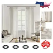 Eco-Friendly Pinch Pleated Curtains - Light Filtering 42"W x 108"L - Easy Care