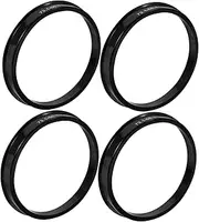 BELLIFFY 4pcs Hub Centric Rings Adapter Durable Vehicle Hub Accessories for Stable Fit Replacement for Worn Rings Ride Quality Car Decorations Exterior