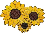 Gadpiparty 3pcs Sunflower Shape Embroidered DIY Patches for Clothing Decorative Sewing Applique for Apparel Crafts Bag Repair Floral Design