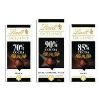 在飛比找森森購物網優惠-【Lindt 瑞士蓮】極醇系列巧克力片3入組(70%、85%