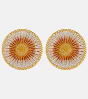 [La DoubleJ] La DoubleJ Sunrays set of 2 porcelain dessert plates