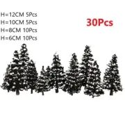 Miniature Scenery Pine Plastic Tree for Model Landscape For HO O N Z Scale