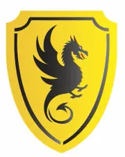 Dragon 10" Shield Welsh STENCIL Template Medieval Viking Castle Knight DIY Signs