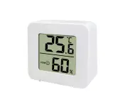 White Humidity Meter Sensor Gauge Living Room LCD Digital Thermometer Hygrometer Indoor Electronic Temperature Weather Station
