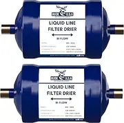 2 Pack Buck Bi-Flow Refrigerant Liquid Line Filter Drier 3/8" ODF Sweat BFK-083S - Compatible with CFC, HCFC, HFC - Ideal for Heat Pump & Straight Cool Air Conditioners (1-5 Tons)
