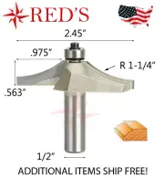 Tideway Carbide Pro LC12010908 2-1/2D Table Edge 1/2" shank router bit