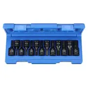 13 PC 3/8" DR FRACTIONAL & METRIC HEX DRIVER SET GRE1298HC Brand New!