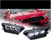 Car Lights Compatible For Ford Mustang LED Headlight 2015-2017 /Mustang Head Lamp Drl Projector Lens Automotive Accessories