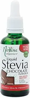 Nirvana Organics Liquid Stevia Chocolate Flavour Sweetener 50ml