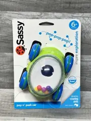 Sassy Pop N Push Car NEW ON PACKAGE C4