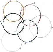 GOOHOCHY Folk Guitar Strings Assorted Set Acoustic Guitar String Replacement Alloy Strings Comfortable Feel Sound