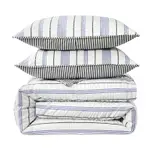 Dkny Seersucker Stripe Comforter Set, King