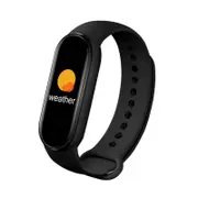 M6 Smart Mini Mens Womens Fitness Tracker Heart Rate Blood Pressure Monitor Pedometer Waterproof Sweatproof Bracelet - Black